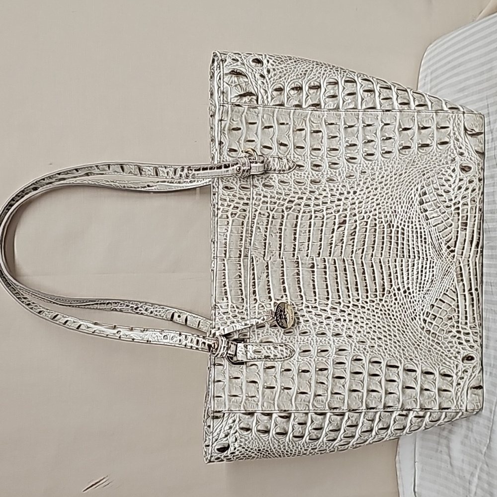 BRAHMIN OYSTER MELBOURNE LARGE TOTE